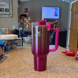 Stanley Vibrant Pink Travel Tumbler 40oz